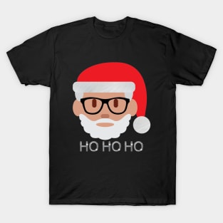 ho hipster Santa Claus ugly christmas T-Shirt